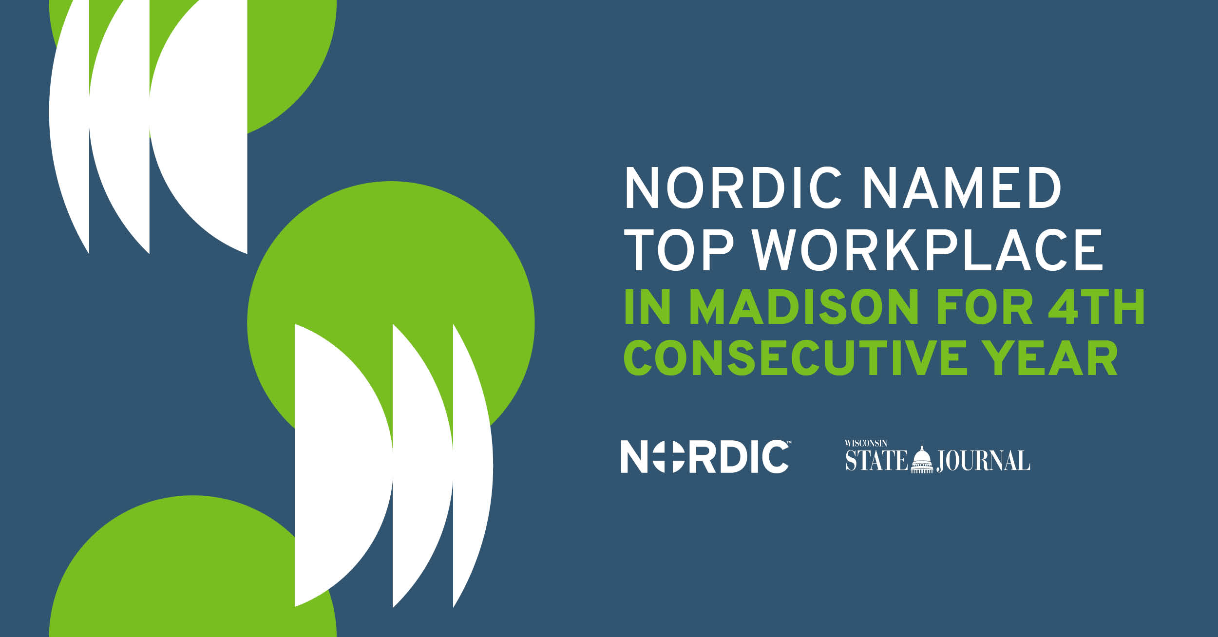 Nordic Consulting Named Top Workplace in Madison for Fourth Consecutive Year